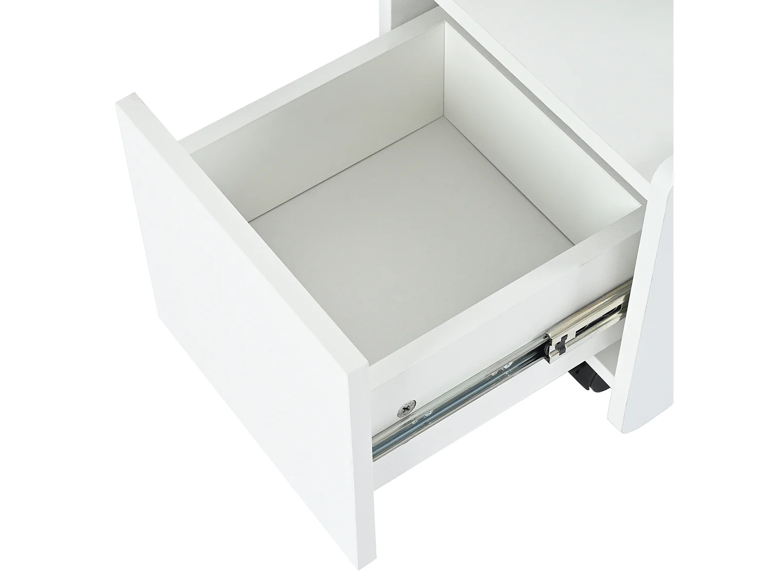 Bufet na kółkach - z wielofunkcyjnym przechowywaniem - unikalny design - Biały