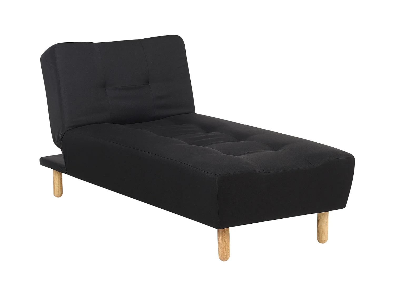Chaise longue ALSTEN Tissu Noir