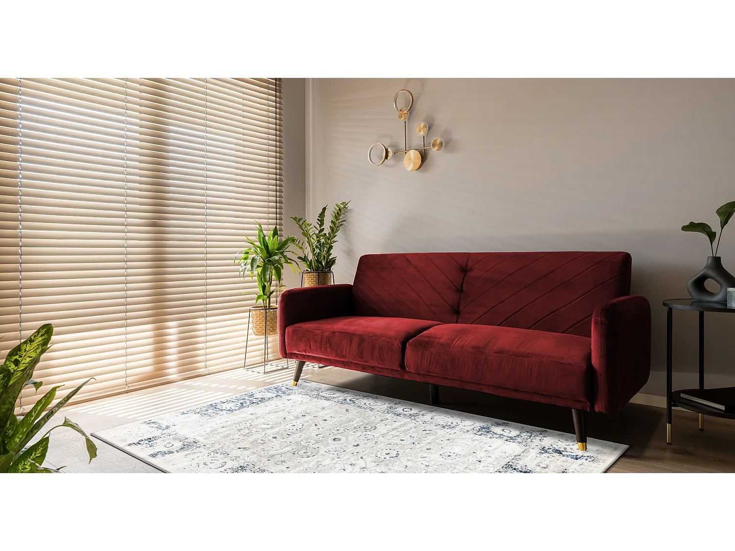 DISTIN 0843A branco / azul marinho / azul tapete moderno - Ornamento,  160x230 cm