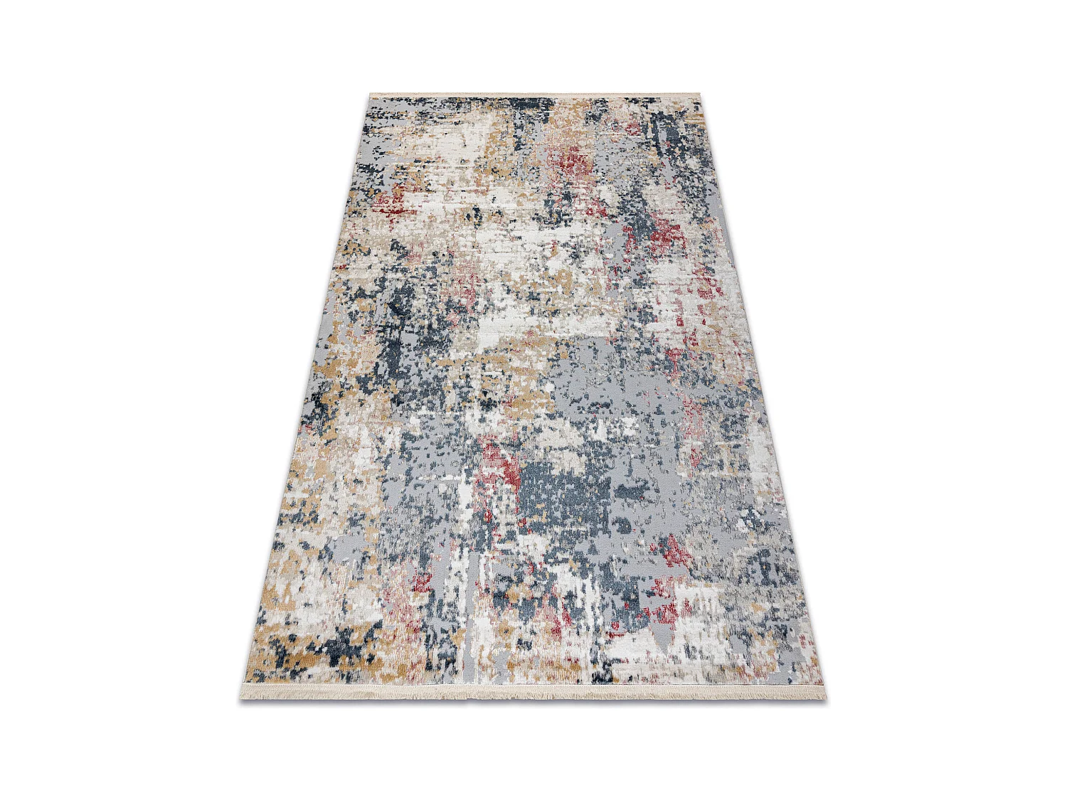 Tapis moderne DISTIN 0123A / poudre / blanc - Abstraction, vintage, fr 160x230 cm