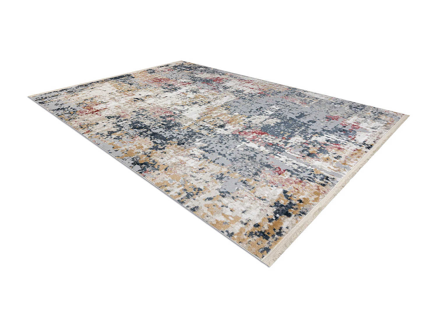 DISTIN 0123A rosa / puder / weiß moderner Teppich - Abstraktion, Vint 160x230 cm