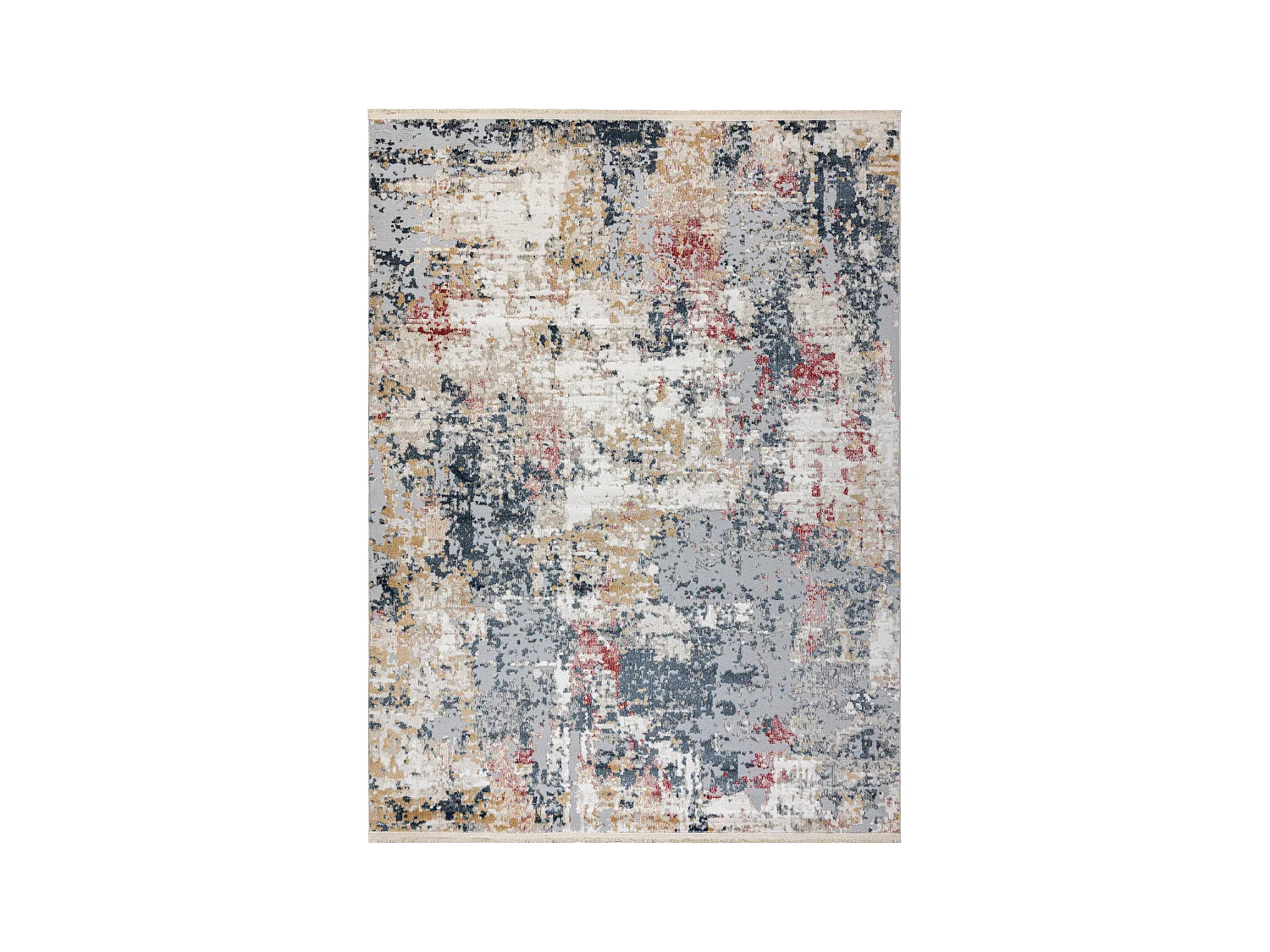 Tapis moderne DISTIN 0123A / poudre / blanc - Abstraction, vintage, fr 80x150 cm