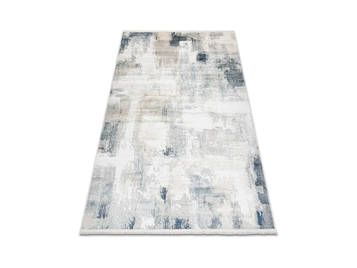 DISTIN 0144A blanco / crema / beige alfombra moderna - Abstracción, v 200x290 cm