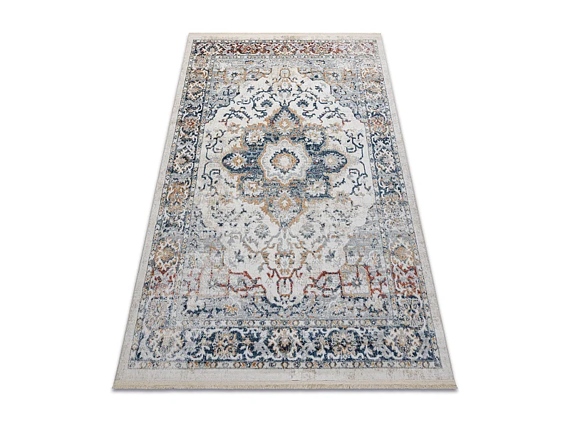 DISTIN 0834A blu navy / blu / giallo / terracotta tappeto moderno - Or 120x170 cm