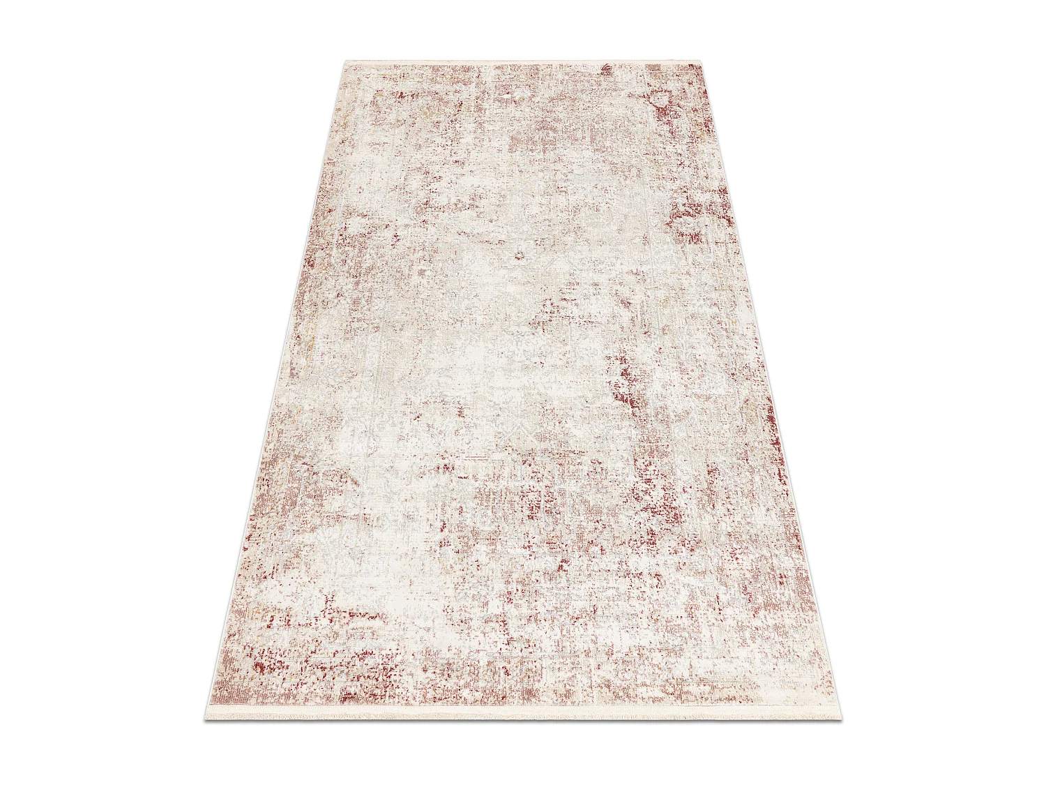 Tapis moderne DISTIN 0828A / poudre / blanc - Abstraction, vintage, fr 180x270 cm