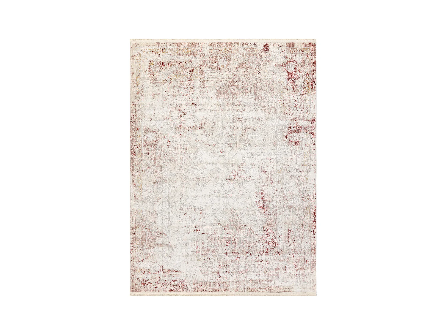 DISTIN 0828A rosa / puder / weiß moderner Teppich - Abstraktion, Vint 180x270 cm