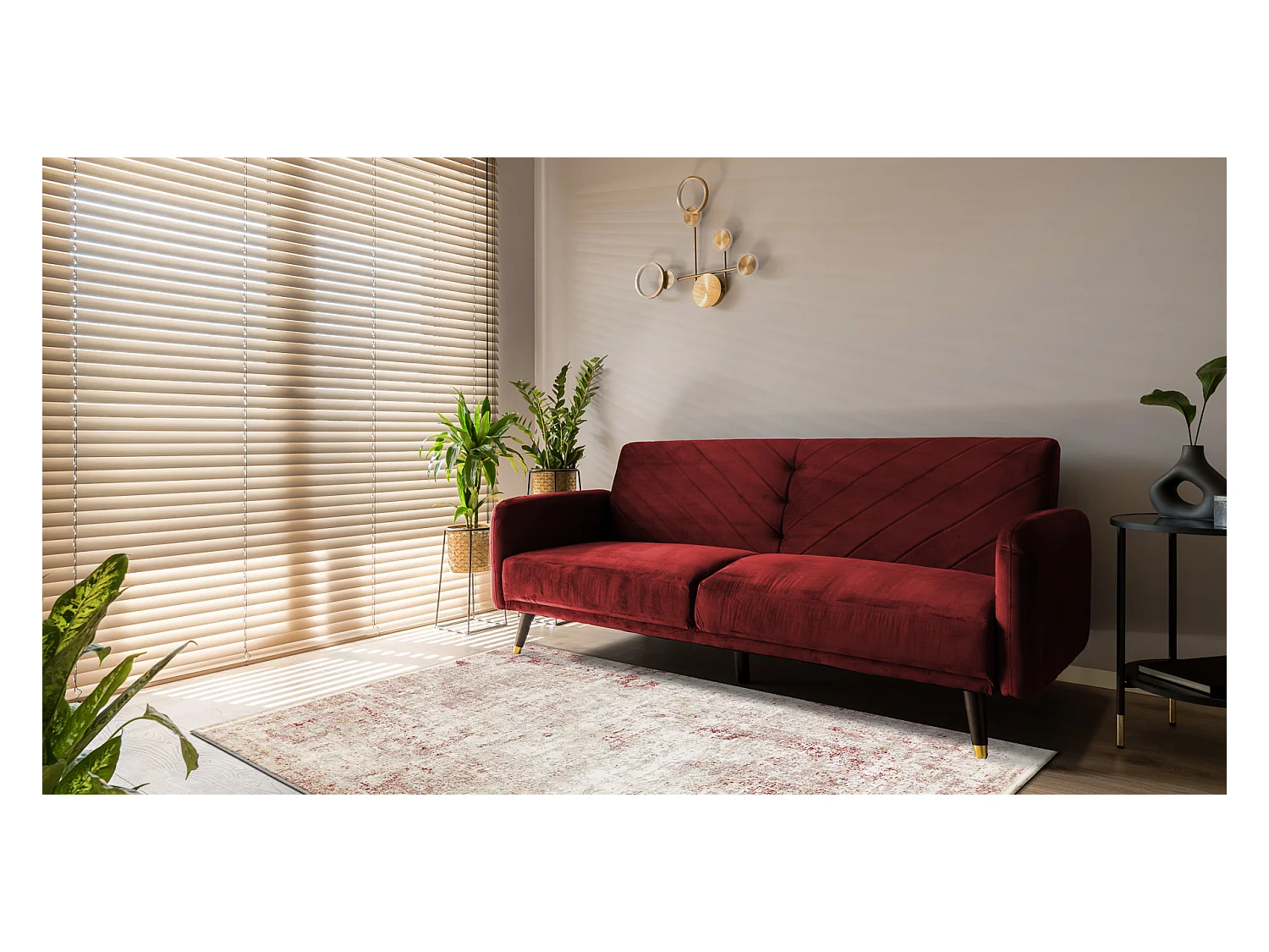 DISTIN 0828A rosa / puder / weiß moderner Teppich - Abstraktion, Vint 180x270 cm
