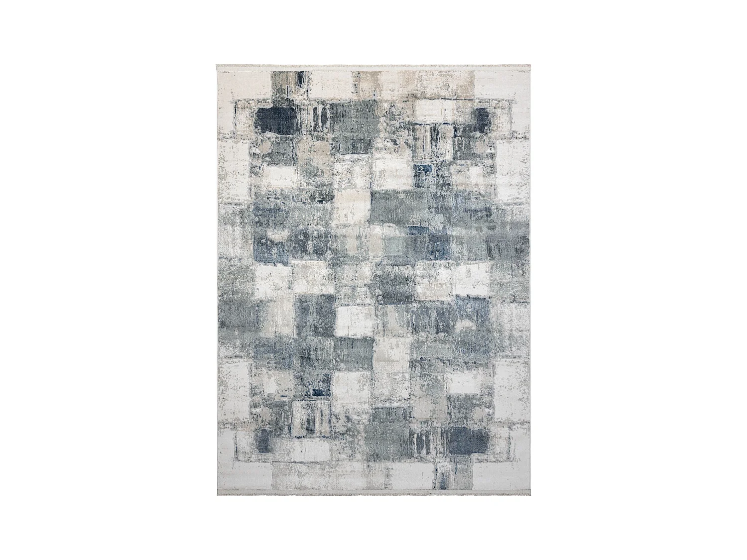 Tapis moderne DISTIN 0143A bleu marine / bleu / blanc - Géométrique, 120x170 cm