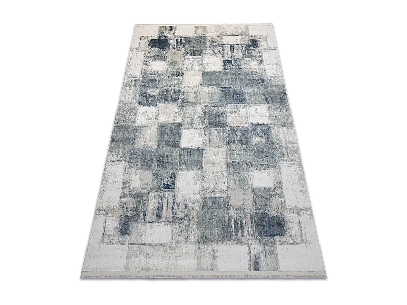 DISTIN 0143A blu navy / blu / bianco tappeto moderno - Geometrico, vin 120x170 cm