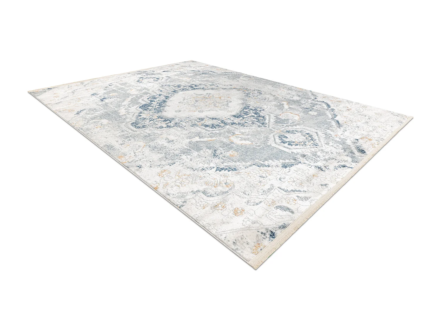 Tapis moderne DISTIN 0816A bleu / vert clair / blanc - Ornement, vinta 200x290 cm