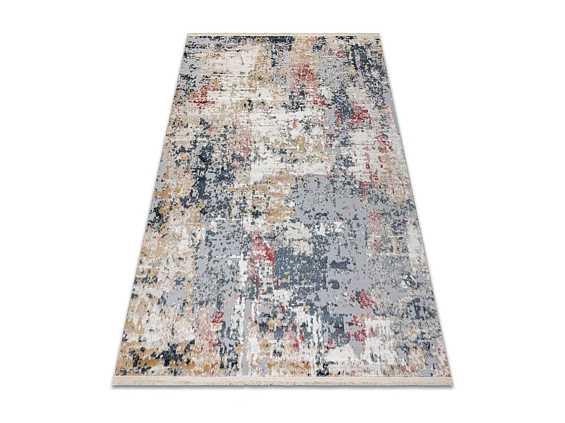 DISTIN 0123A rosa / puder / weiß moderner Teppich - Abstraktion, Vint 140x190 cm