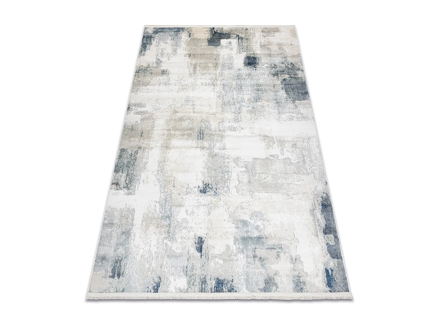 Tapis moderne DISTIN 0144A blanc / crème / beige - Abstraction, vinta 80x150 cm