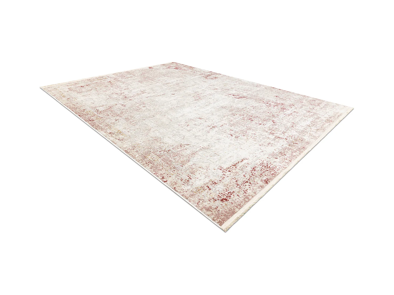 DISTIN 0828A rosa / cipria / bianco tappeto moderno - Astrazione, vint 200x290 cm