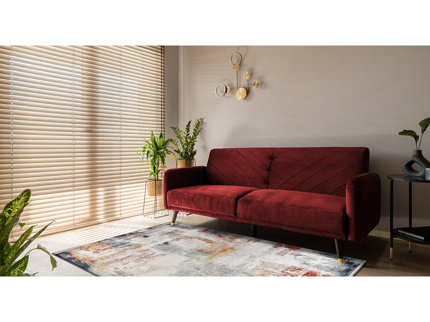 DISTIN 0144B weiß / rosa / puder moderner Teppich - Abstraktion, Vint 140x190 cm