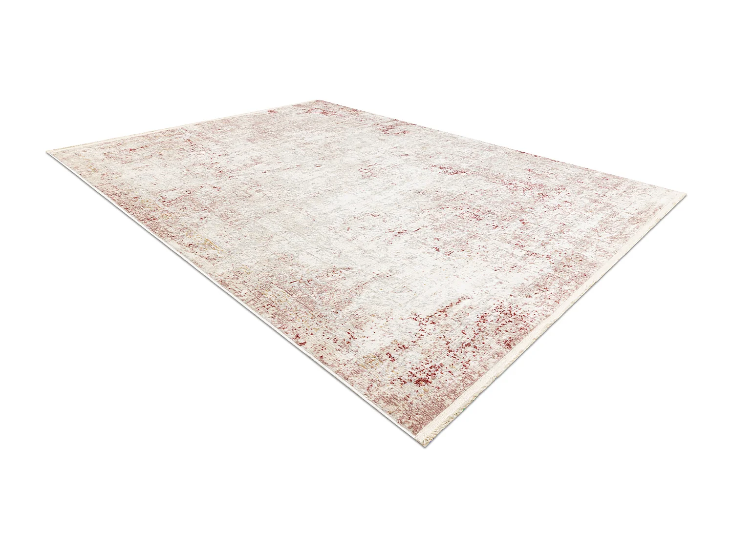 DISTIN 0828A rosa / cipria / bianco tappeto moderno - Astrazione, vint 160x230 cm