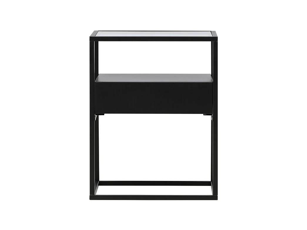 Table d'Appoint Design "Fortaleza" 51cm Noir