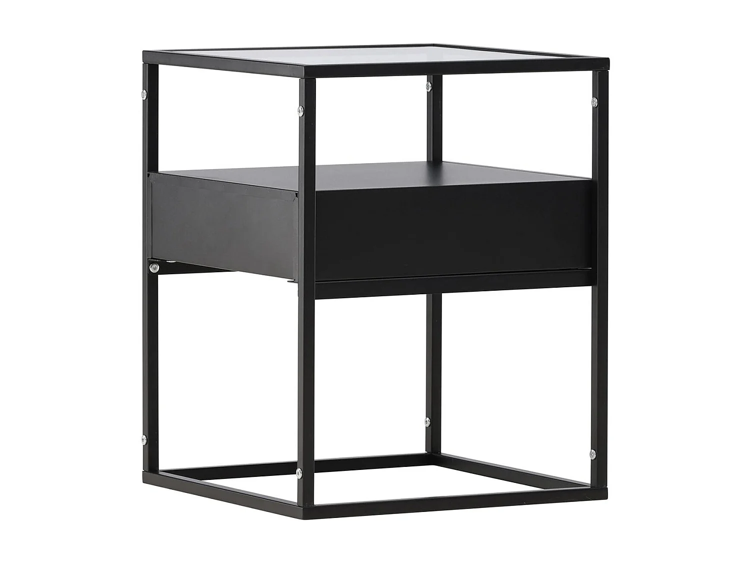 Table d'Appoint Design "Fortaleza" 51cm Noir