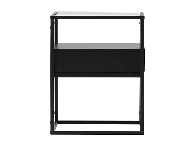 Table d'Appoint Design "Fortaleza" 51cm Noir