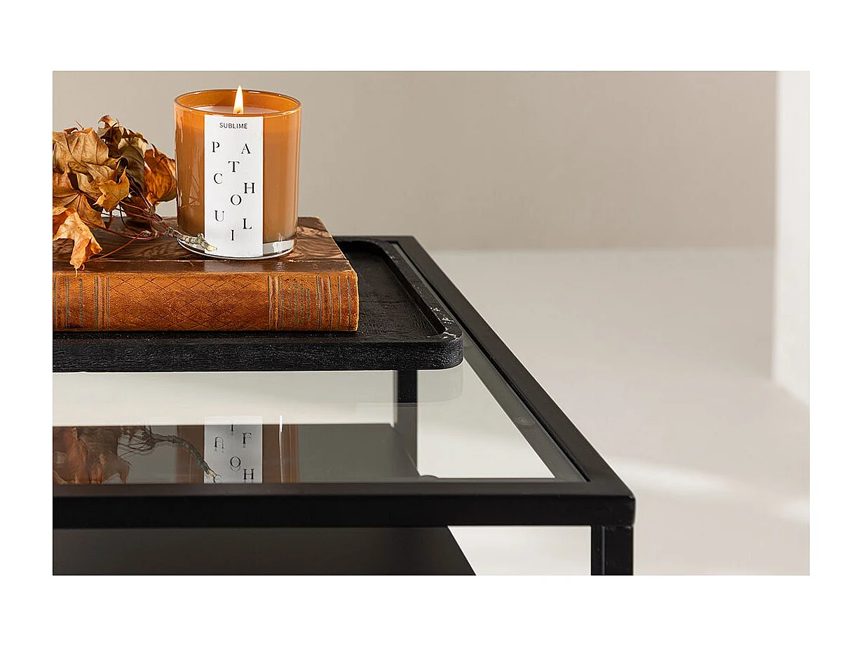 Fortaleza hoektafel 1 lade, 1 plank zwart.