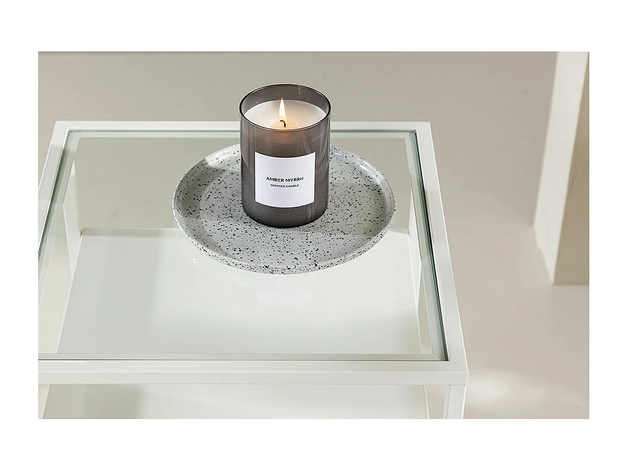 Table d'Appoint Design "Fortaleza" 51cm Blanc