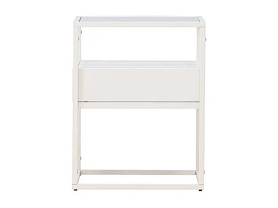 Table d'Appoint Design "Fortaleza" 51cm Blanc