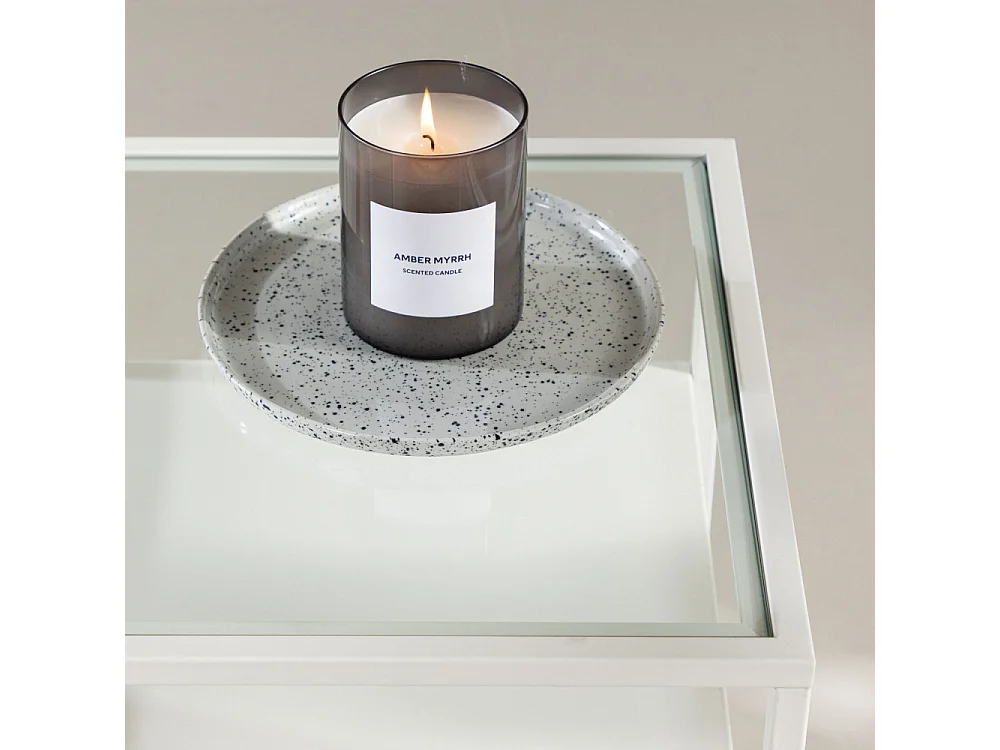 Table d'Appoint Design "Fortaleza" 51cm Blanc