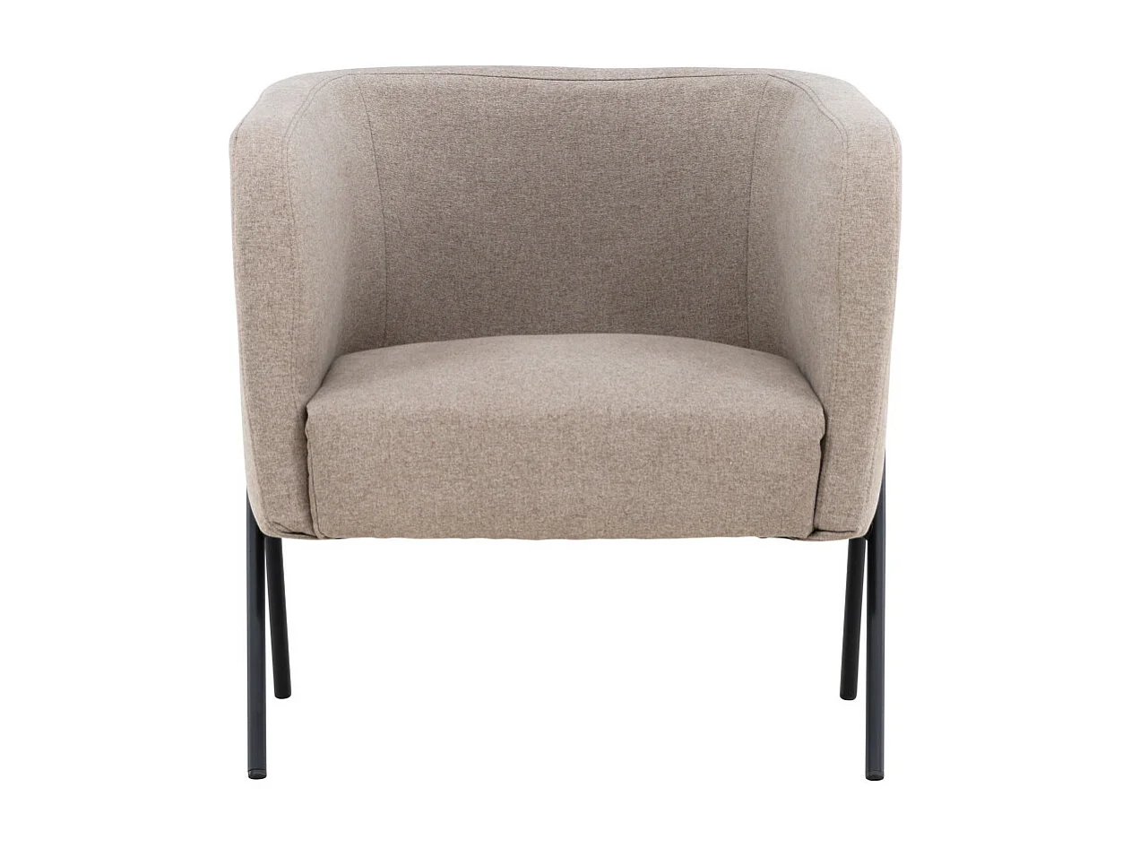Fauteuil Design en Tissu "Rika" 70cm Beige
