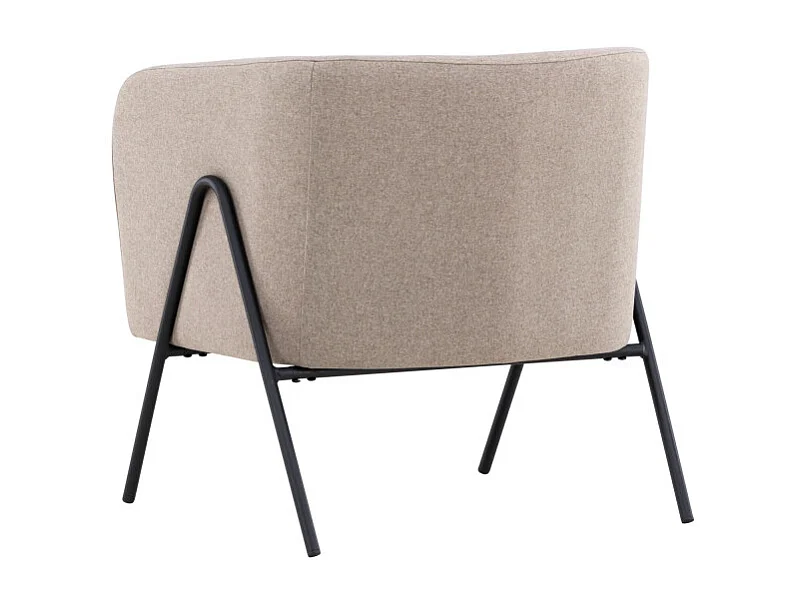 Fauteuil Design en Tissu "Rika" 70cm Beige