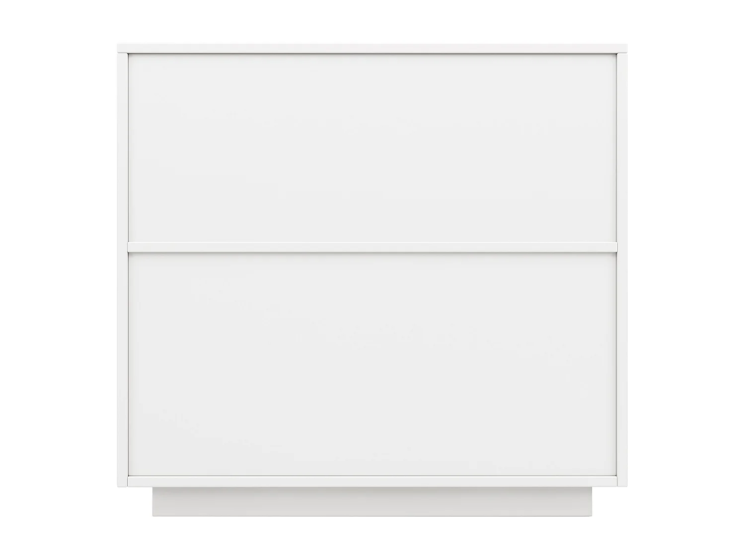 Buffet moderne - 1 tiroir、4 étagères et compartiment ouvert - MDF - Blanc