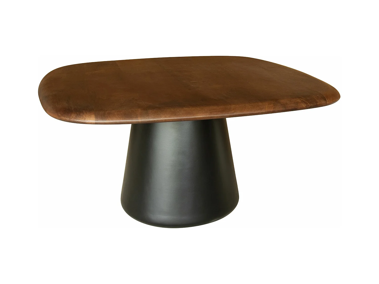 Now's Home - Table Basse En Bois De Manguier Et Pied En Metal Noir