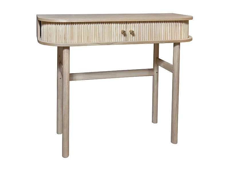 Now's Home - Console En Bois  De Pin Naturel Hector