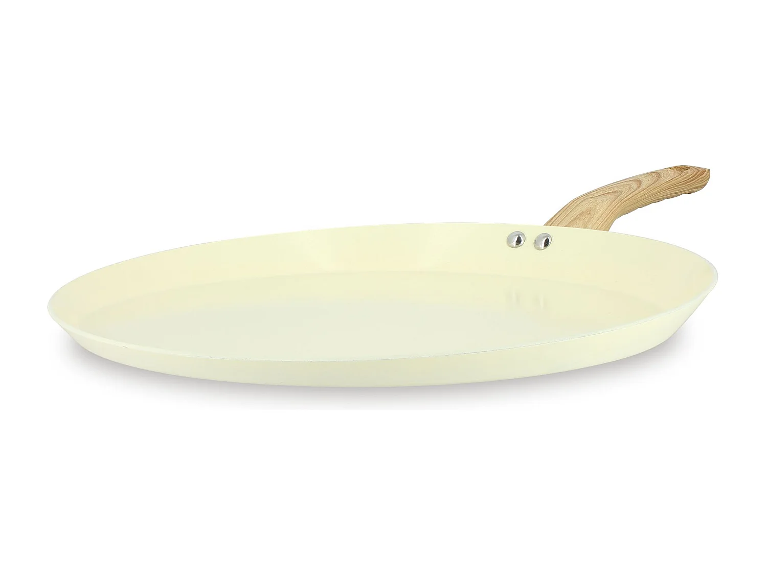 Menastyl - Galetiere Colorama 32cm En Aluminium Recycle Creme Induction