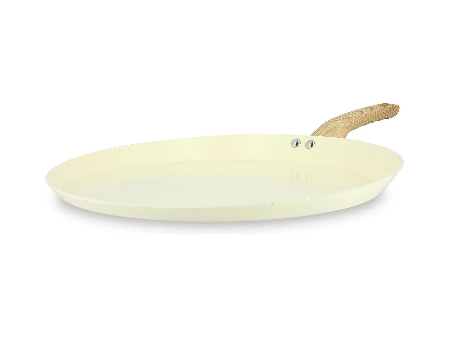 Menastyl - Galetiere Colorama 32cm En Aluminium Recycle Creme Induction