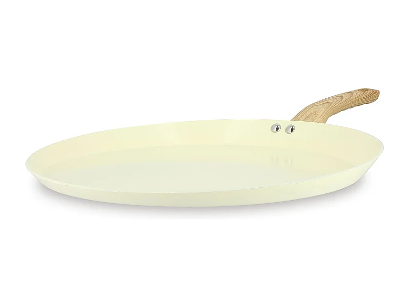 Menastyl - Galetiere Colorama 32cm En Aluminium Recycle Creme Induction