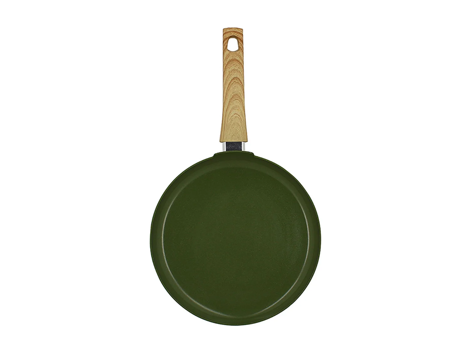 Menastyl - Crêpière Colorama 26cm Aluminium Recyclé Olive Induction