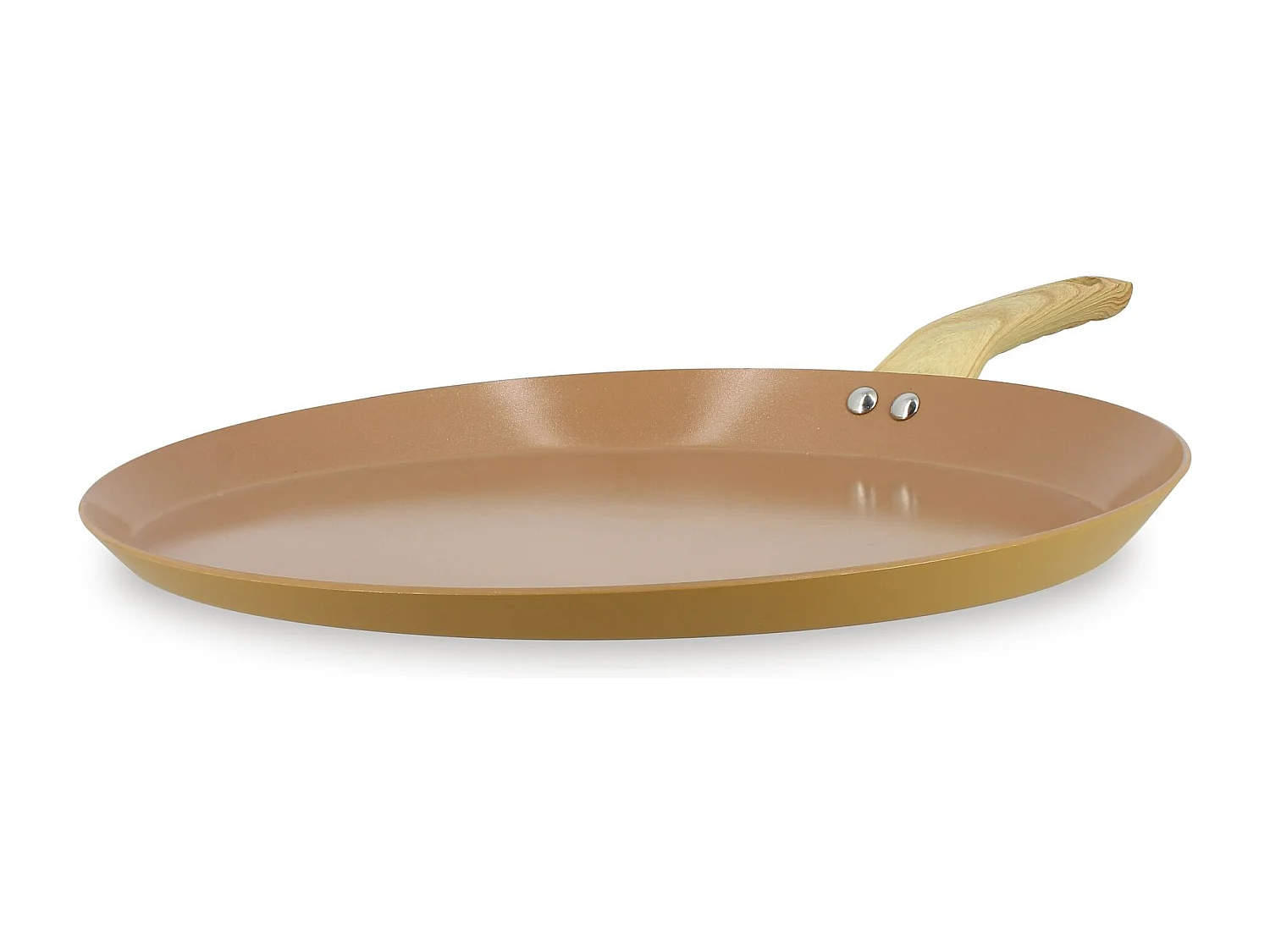 Menastyl - Galetiere Colorama 32cm En Aluminium Recycle Noisette Induction