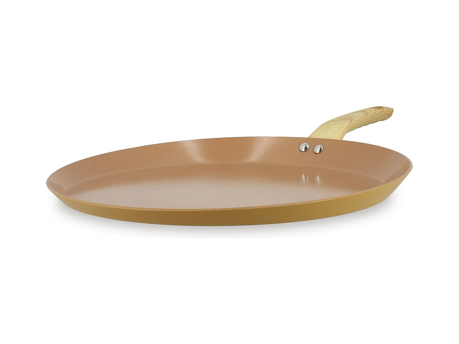 Menastyl - Galetiere Colorama 32cm En Aluminium Recycle Noisette Induction