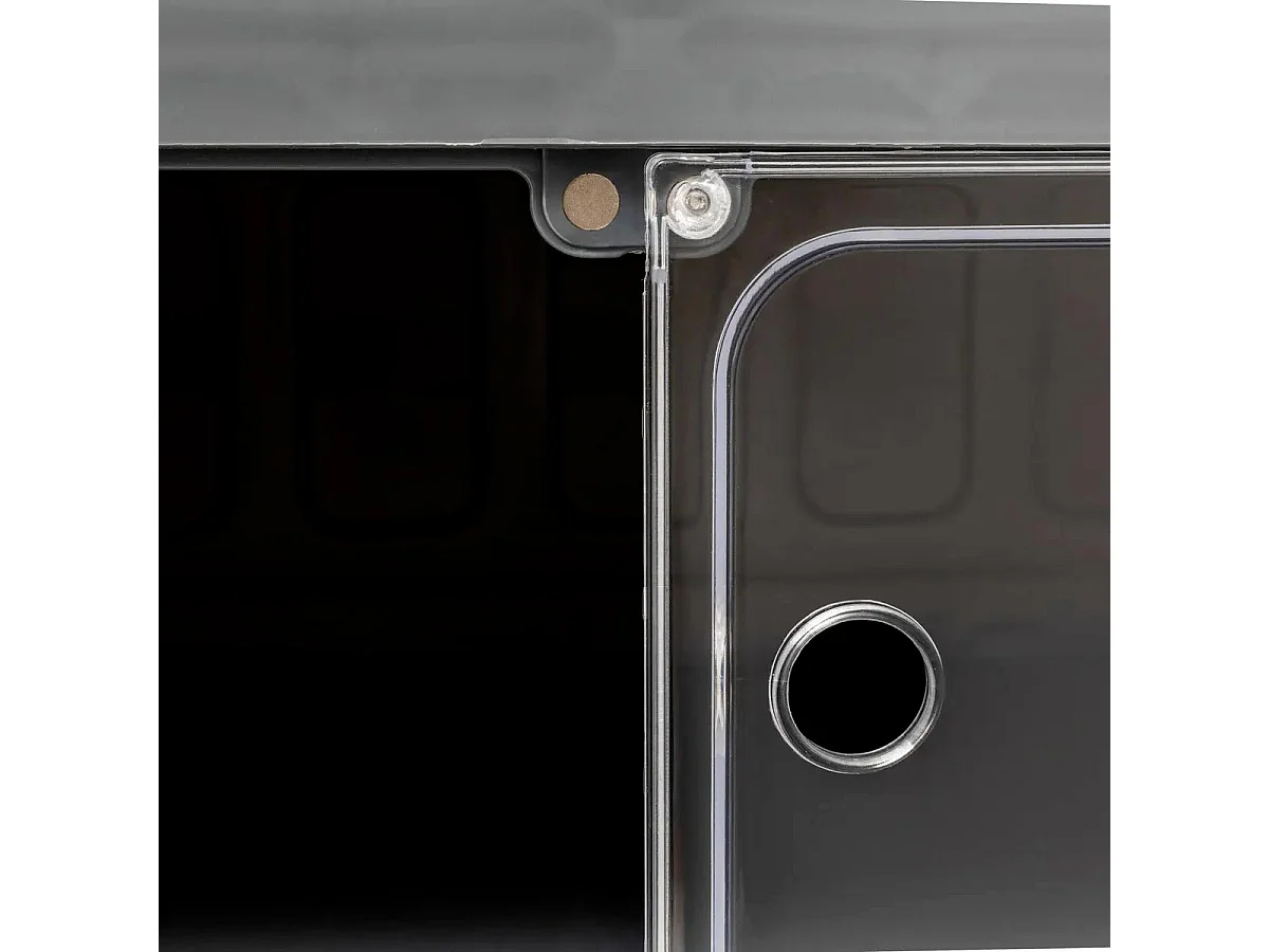 Tour de Rangement Pliable "6 Niveaux" 104cm Gris