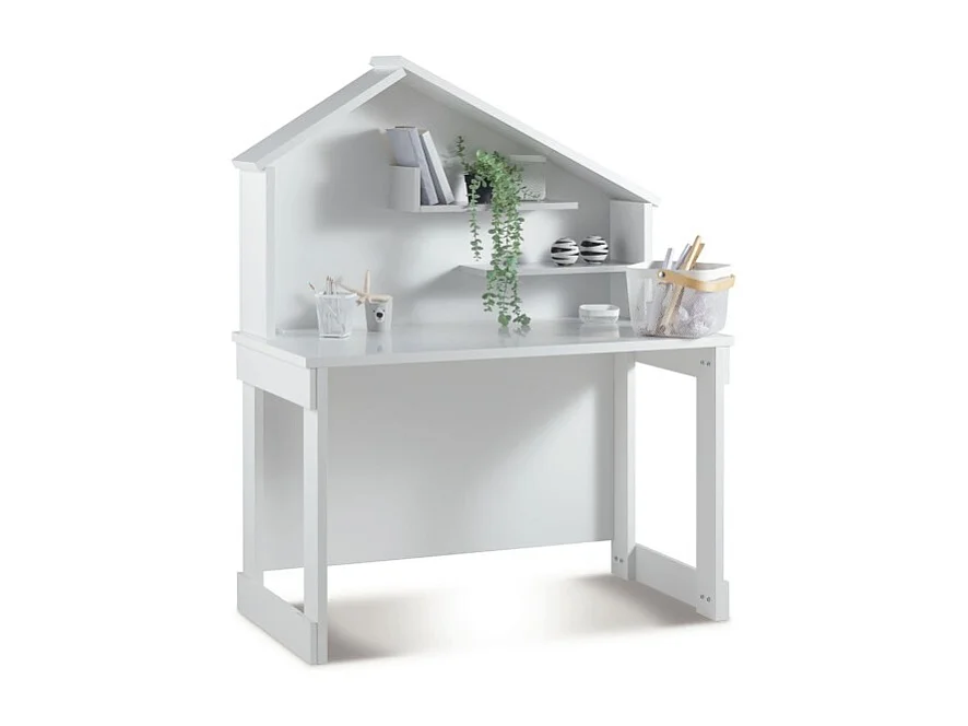 Mesa de escrita branca 148,4x117,6x58cm