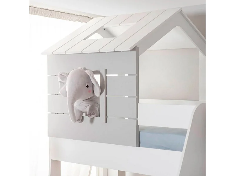 Etagenbett Treppe rechts weiß 90/100x200cm