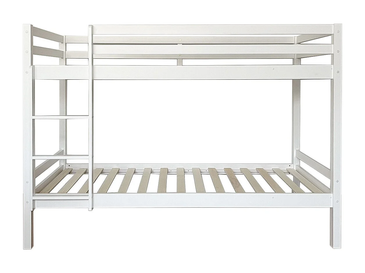 Letto a castello legno bianco 90x190/90x190cm