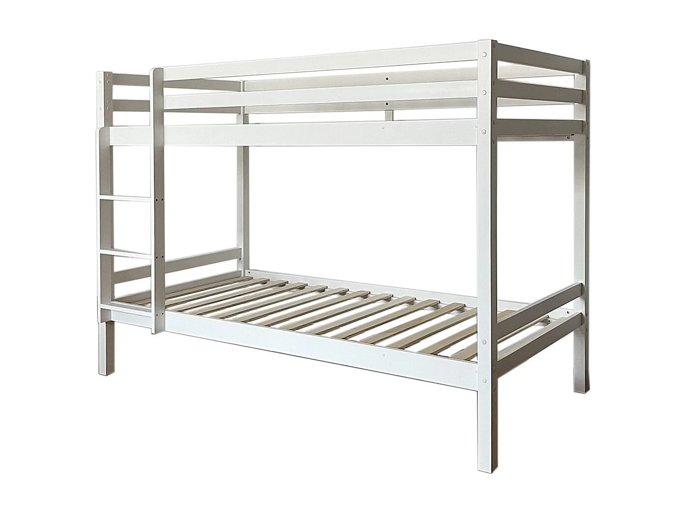 Letto a castello legno bianco 90x190/90x190cm