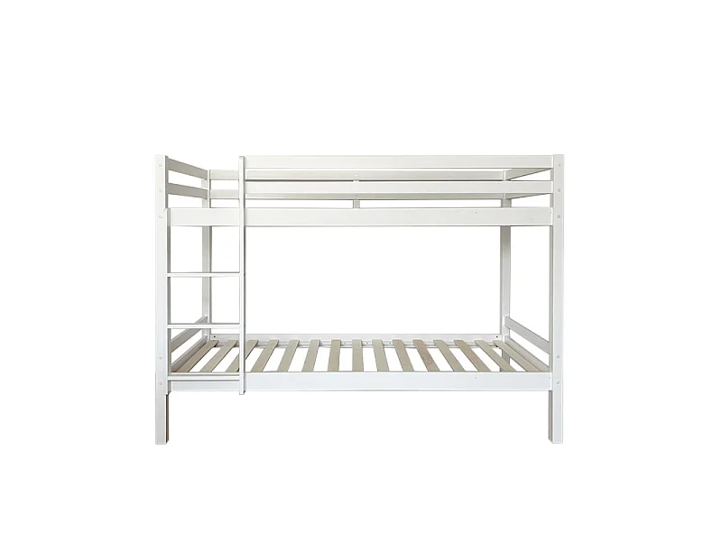 Letto a castello legno bianco 90x190/90x190cm