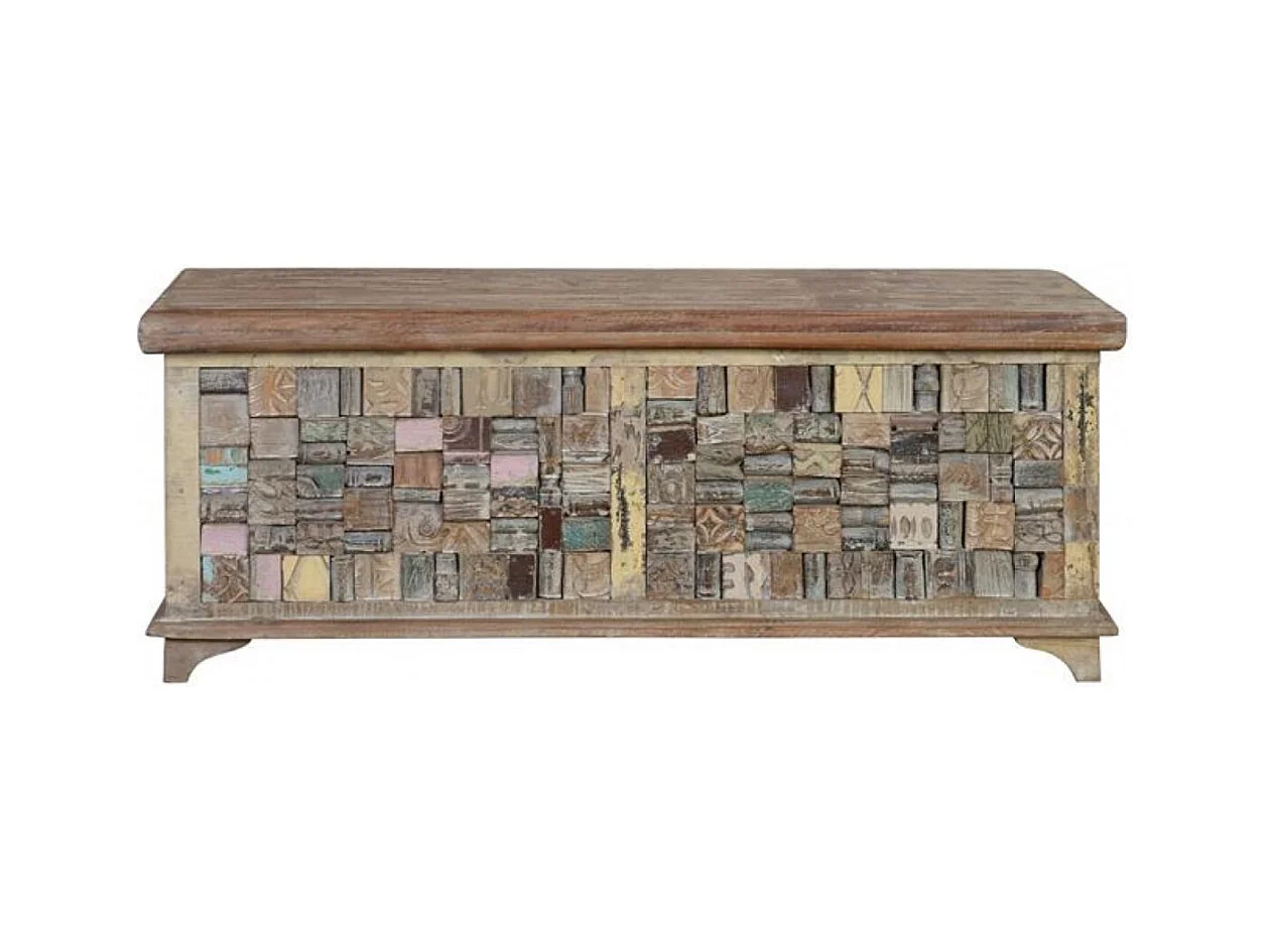 Coffre Bois Marron - Décoration d'Autrefois