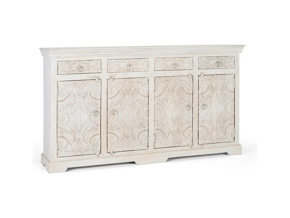 Bahut Bois Blanc - Olénie Décoration d'Autrefois