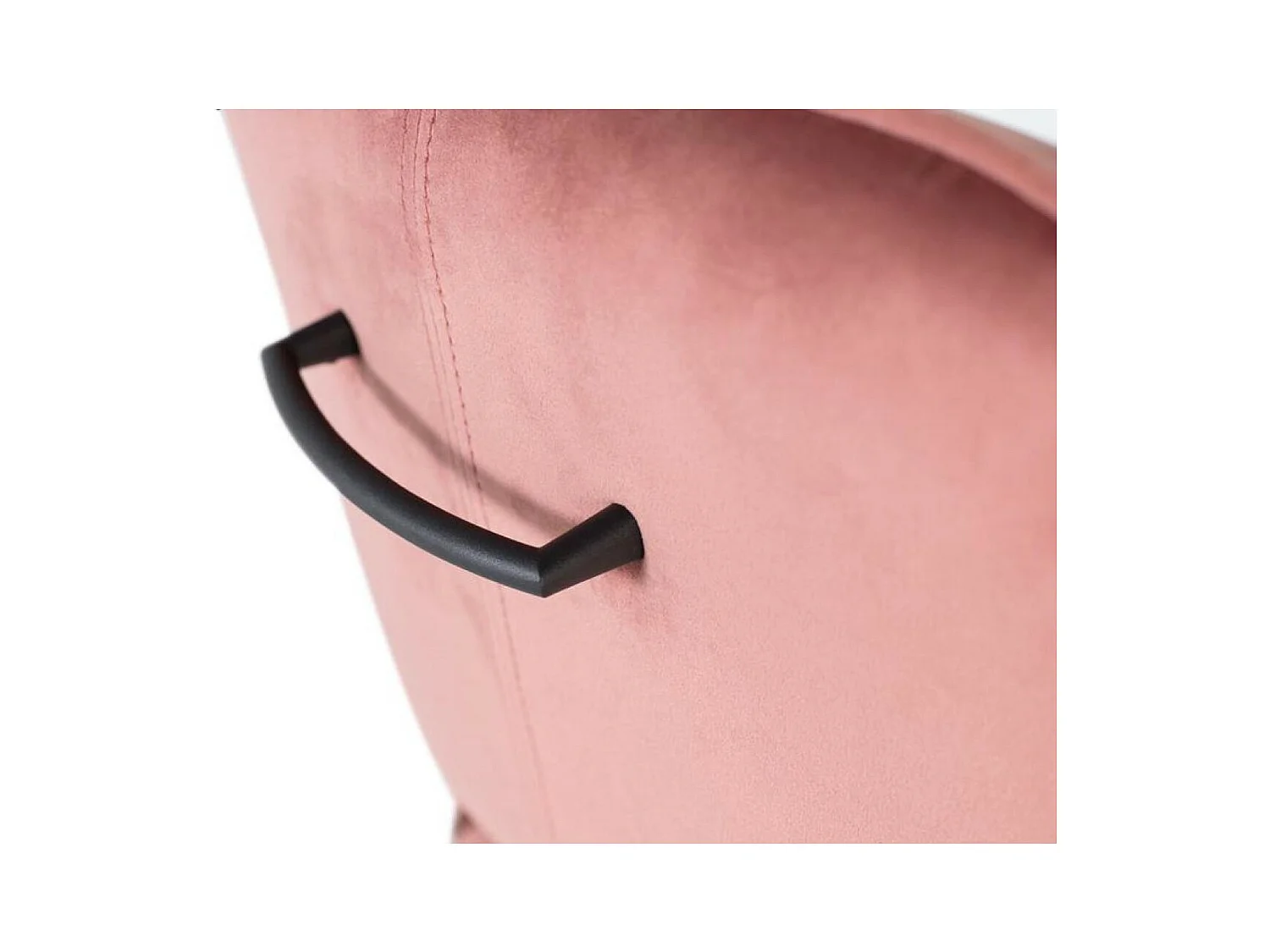 Set mit 4 Stühlen aus braunem Samt und Metall