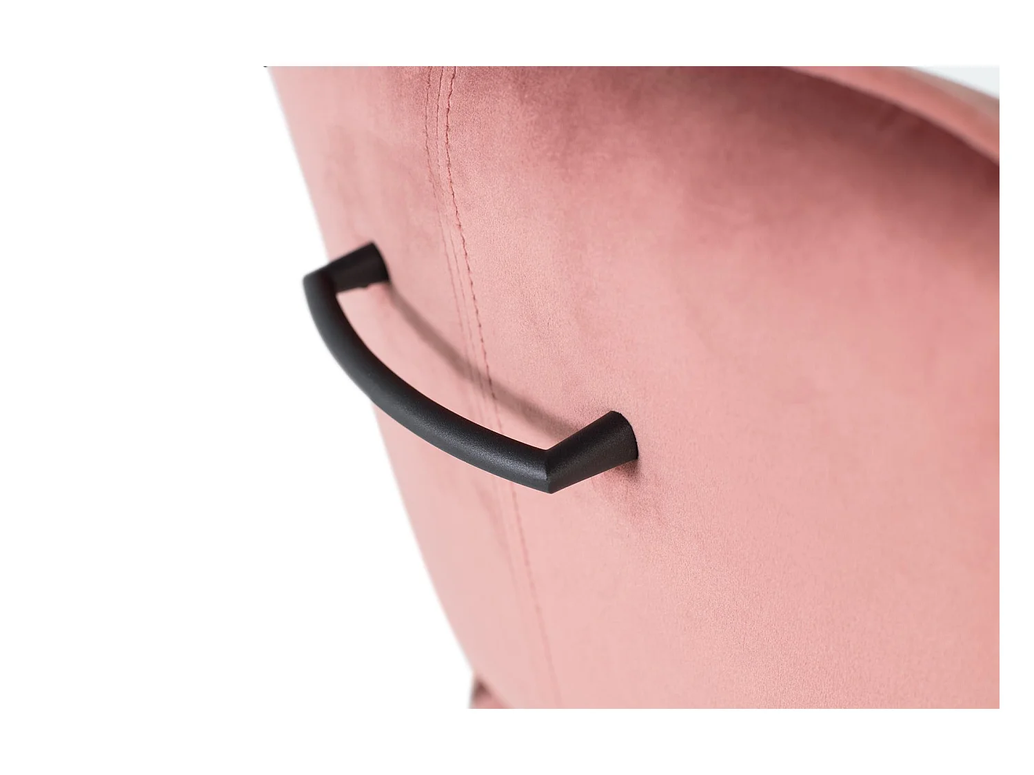 Conjunto de 4 cadeiras em veludo castanho e metal 89x60x65