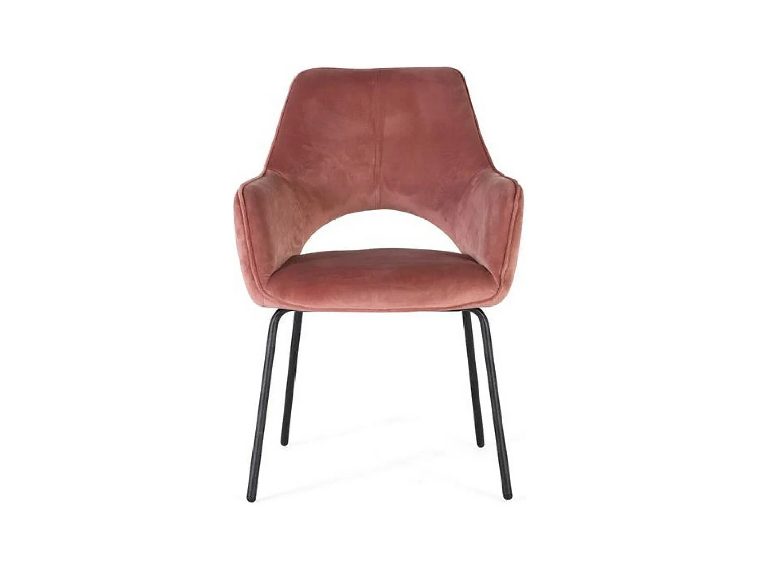 Lot de 2 chaises Velours Rose - Décoration d'Autrefois