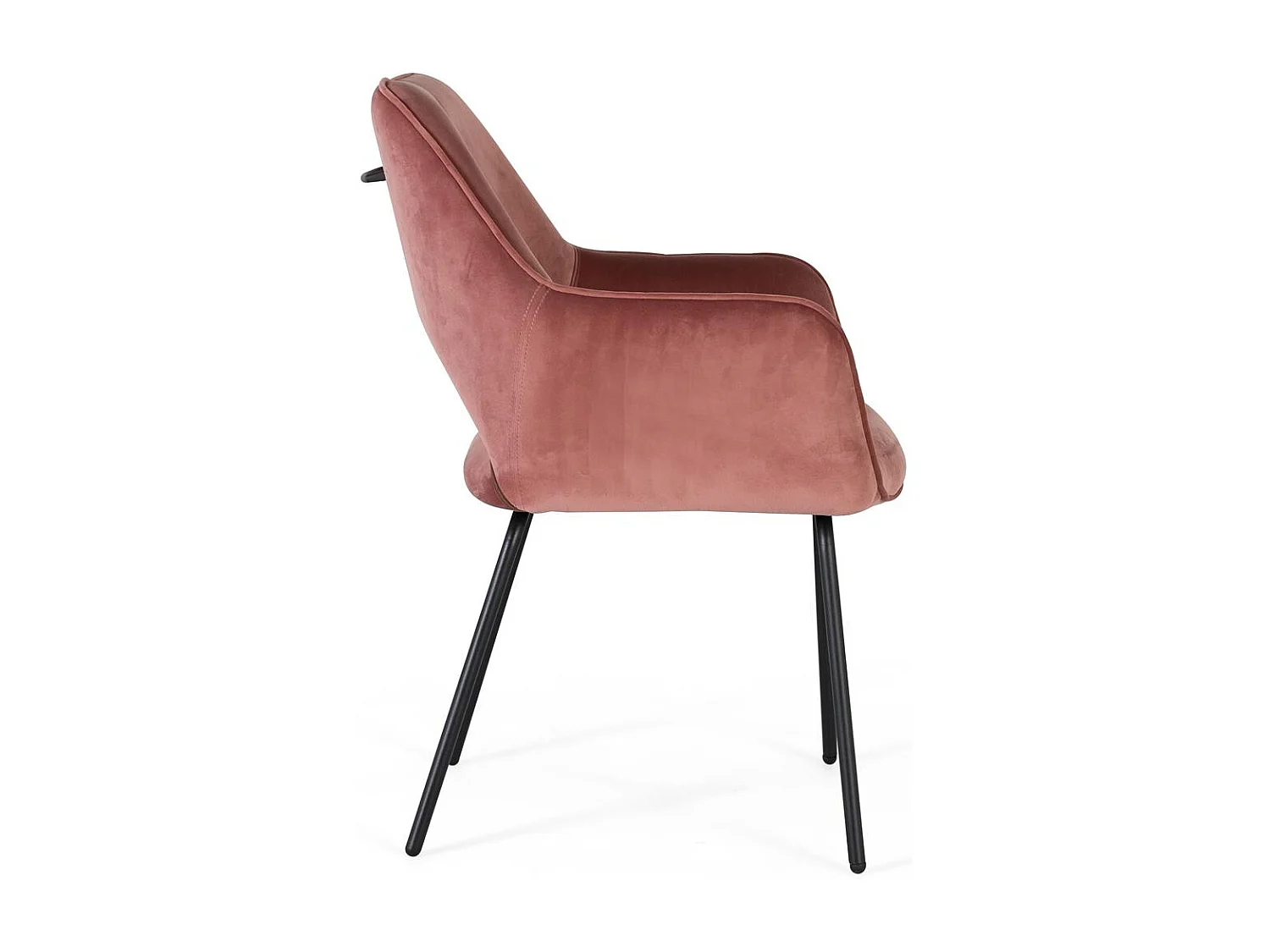 Kavel van 2 ligstoelen in bruin velours en metaal