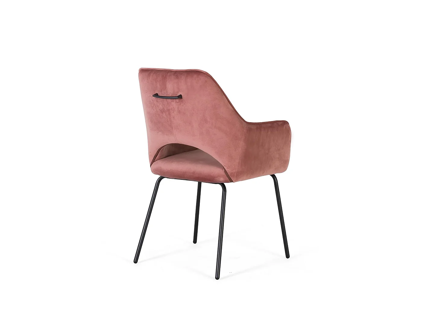 Kavel van 2 ligstoelen in bruin velours en metaal